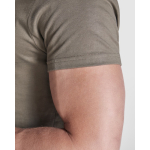 T-shirt de manga curta de algodão penteado 180 g/m2 Roly Direct Braco cor verde militar vista detalhe 2