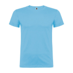 T-shirt de manga curta de algodão e malha lisa 155 g/m2 Roly Direct Beagle cor azul-claro segunda vista