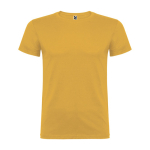 T-shirt de manga curta de algodão e malha lisa 155 g/m2 Roly Direct Beagle cor amarelo-escuro segunda vista
