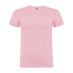 T-shirt de manga curta de algodão e malha lisa 155 g/m2 Roly Direct Beagle cor cor-de-rosa claro segunda vista