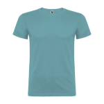 T-shirt de manga curta de algodão e malha lisa 155 g/m2 Roly Direct Beagle cor azul pastel segunda vista