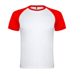 T-shirt desportiva de poliéster bicolor 140 g/m2 Roly Direct Indianapolis cor castanho acinzentado segunda vista