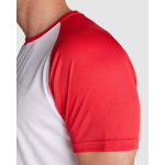 T-shirt desportiva de poliéster bicolor 140 g/m2 Roly Direct Indianapolis cor castanho acinzentado vista detalhe 1