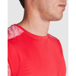 T-shirt técnica de manga curta, poliéster 135 g/m2 Roly Direct Zolder cor vermelho vista detalhe 2