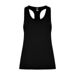 Top técnico slim com elastano 160 g/m2 Roly Direct Aida cor preto segunda vista