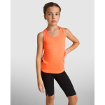 Top técnico slim com elastano 160 g/m2 Roly Direct Aida cor preto segunda vista de uso