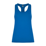 Top técnico slim com elastano 160 g/m2 Roly Direct Aida cor azul real segunda vista