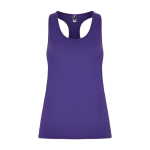 Top técnico slim com elastano 160 g/m2 Roly Direct Aida cor roxo segunda vista