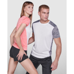T-shirt técnica de poliéster bicolor para mulher 135 g/m2 Roly Direct Zolder cor coral terceira vista de uso