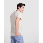 T-shirt de manga curta de algodão 190 g/m2 Roly Direct Stafford cor turquesa quarta vista de uso