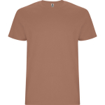 T-shirt de manga curta de algodão 190 g/m2 Roly Direct Stafford cor castanho escuro primeira vista de uso