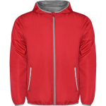 Corta-vento capuz bolso trás dobrável 60 g/m2 Roly Direct Angelo cor vermelho segunda vista