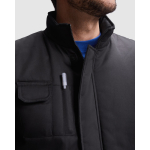 Colete de trabalho de poliéster e algodão com gola 200 g/m2 Roly Almanzor cor vermelho vista detalhe 1