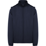 Corta-vento capuz bolso trás fecho de velcro Roly Direct Makalu cor azul-marinho segunda vista