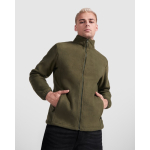 Casaco polar de gola alta com fecho de correr 300 g/m2 Roly Direct Artic cor branco primeira vista de uso