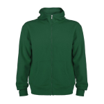Camisola de algodão e poliéster com capuz 280 g/m2 Roly Direct Montblanc cor verde garrafa segunda vista