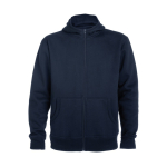 Camisola de algodão e poliéster com capuz 280 g/m2 Roly Direct Montblanc cor azul-marinho segunda vista