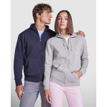 Camisola de algodão e poliéster com capuz 280 g/m2 Roly Direct Montblanc cor azul-marinho terceira vista de uso