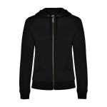 Camisola de algodão e poliéster para mulher 280 g/m2 Roly Direct Veleta cor preto segunda vista