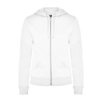 Camisola de algodão e poliéster para mulher 280 g/m2 Roly Direct Veleta cor branco segunda vista
