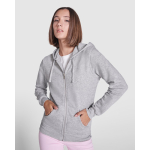 Camisola de algodão e poliéster para mulher 280 g/m2 Roly Direct Veleta cor azul-marinho primeira vista de uso