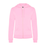 Camisola de algodão e poliéster para mulher 280 g/m2 Roly Direct Veleta cor cor-de-rosa claro segunda vista