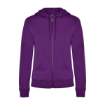 Camisola de algodão e poliéster para mulher 280 g/m2 Roly Direct Veleta cor roxo segunda vista