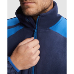 Casaco polar de trabalho de poliéster, cores combinadas 220 g/m2 Roly Terrano cor azul real vista detalhe 2