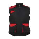 Colete de trabalho multibolsos de poliéster e algodão 200 g/m2 Roly Armada cor vermelho segunda vista
