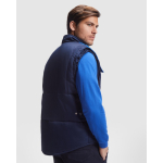 Colete de trabalho multibolsos de poliéster e algodão 200 g/m2 Roly Armada cor azul real terceira vista de uso