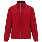 Corta-vento unissexo tecido técnico leve 70 g/m2 Roly Direct Glasgow cor vermelho primeira vista de uso