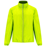 Corta-vento unissexo tecido técnico leve 70 g/m2 Roly Direct Glasgow cor amarelo fluorescente segunda vista