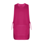 Bata reversível de trabalho unissexo com 2 bolsos 195 g/m2 Roly Arzak cor cor-de-rosa segunda vista