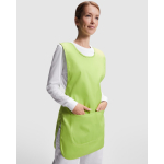 Bata reversível de trabalho unissexo com 2 bolsos 195 g/m2 Roly Arzak cor verde pistacho primeira vista de uso