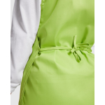 Bata reversível de trabalho unissexo com 2 bolsos 195 g/m2 Roly Arzak cor verde pistacho vista detalhe 2