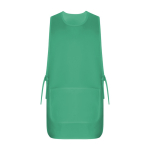 Bata reversível de trabalho unissexo com 2 bolsos 195 g/m2 Roly Arzak cor verde esmeralda segunda vista