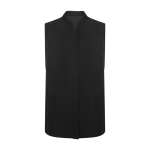 Bata de poliéster com fecho central para mulher 130 g/m2 Roly Aldany cor preto segunda vista