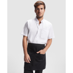 Avental de trabalho para hotelaria de poliéster e algodão 220 g/m2 Roly Classic cor preto primeira vista de uso