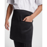 Avental de trabalho para hotelaria de poliéster e algodão 220 g/m2 Roly Classic cor preto vista detalhe 2