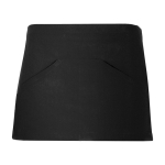 Pequeno avental de trabalho com bolsos para hotelaria 220 g/m2 Roly Mini cor preto segunda vista