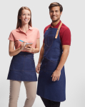 Avental de trabalho curto de ganga para hotelaria 250 g/m2 Roly Dacosta cor azul ganga terceira vista de uso