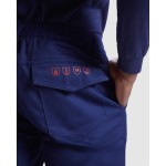 Calças de trabalho ignífugas de algodão e fibra de carbono 360 g/m2 Roly Ranger cor azul-marinho vista detalhe 2