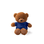 Urso de peluche com t-shirt de poliéster e toque ultramacio cor azul real segunda vista