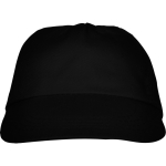 Boné de 5 painéis com faixa interior antissuor 165 g/m2 cor preto segunda vista