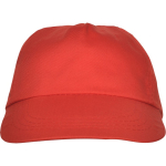 Boné de 5 painéis com faixa interior antissuor 165 g/m2 cor vermelho segunda vista