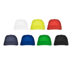 Boné de 5 painéis com faixa interior antissuor 165 g/m2 cor branco vista detalhe 3