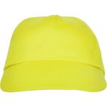 Boné de 5 painéis com faixa interior antissuor 165 g/m2 cor amarelo segunda vista