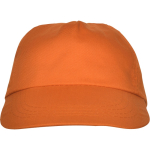 Boné de 5 painéis com faixa interior antissuor 165 g/m2 cor cor-de-laranja segunda vista