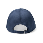 Boné estilo casual com 6 painéis e ilhós metálicos laterais cor castanho acinzentado vista detalhe 1