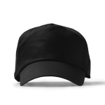 Boné de 5 painéis de algodão com ilhós de ventilação 170 g/m2 cor preto segunda vista